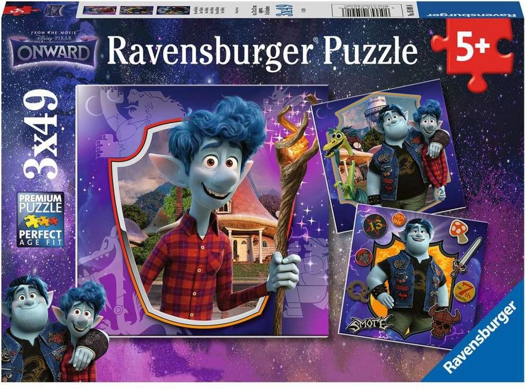 Ravensburger Puzzle Disney Pixar Onward - 3 Puzzles - 49 Teile