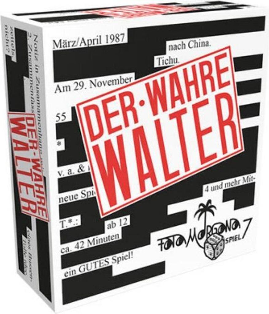 Der Wahre Walter Kartenspiel ab 12, für 4+ Spieler, Produktbild 