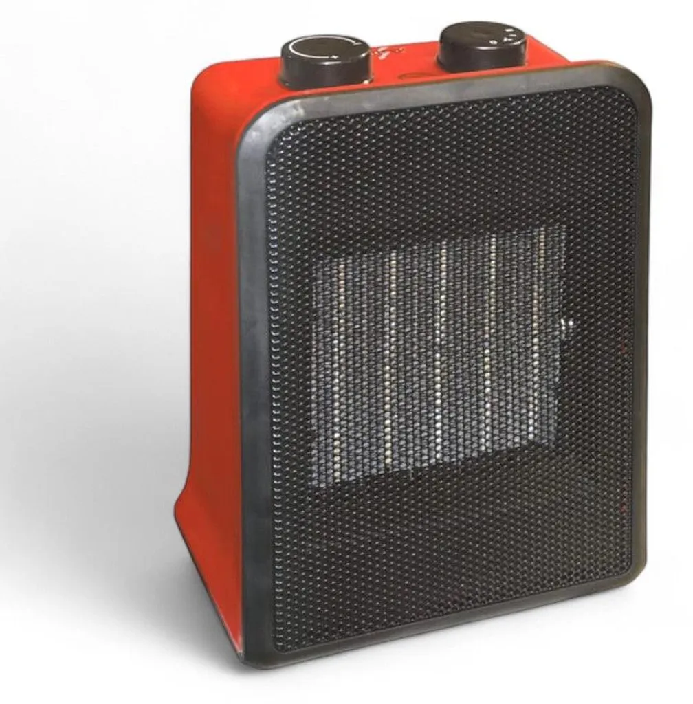 Chauffage soufflant céramique pour bureau ou chambre rouge 2000 Watts