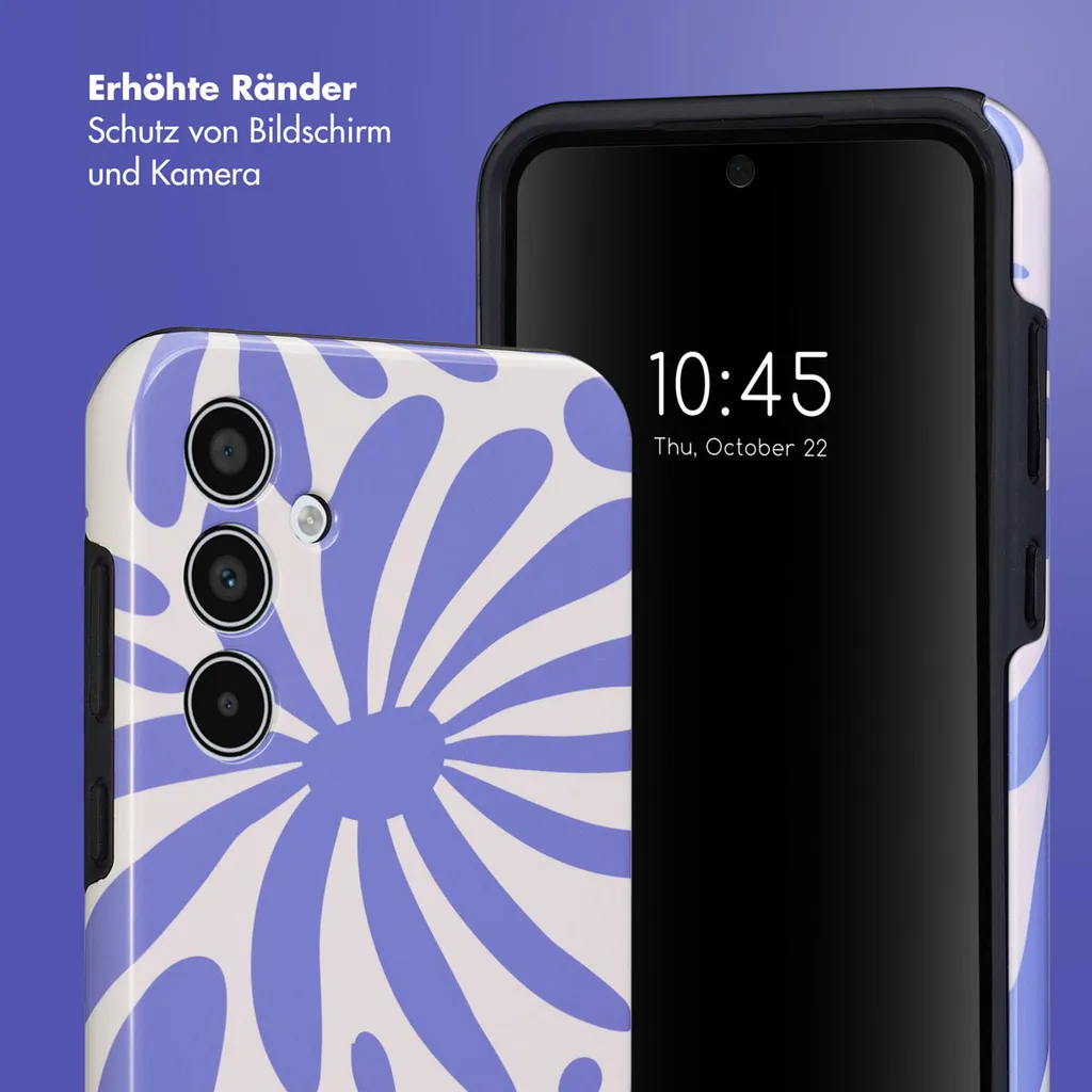 Custodia Samsung Galaxy A35 Selencia Sapphire Blue Bloom - Resistente - 4