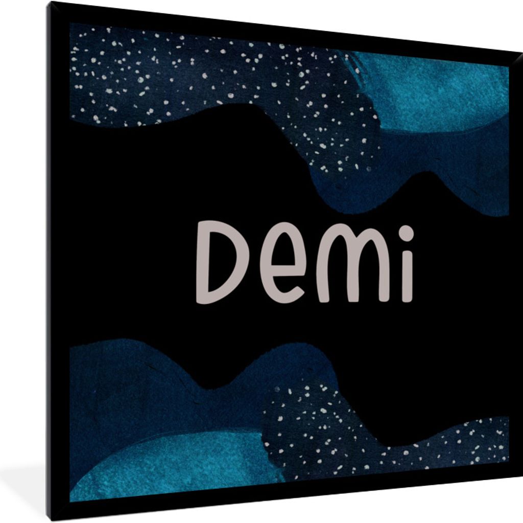 MuchoWow Gerahmtes Poster Demi - Pastell - Mädchen 40x40 cm - Poster mit Schwarzem Bilderrahmen Wandposter Rahmen Foto Bilder - Mit Rahmen - Wan...