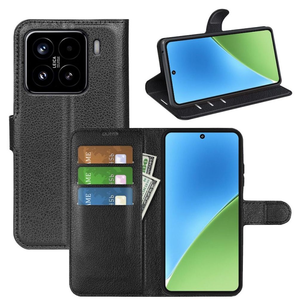 Für Xiaomi 15 Pro Kunstleder Book Wallet Handy Tasche Hülle Produktbild 