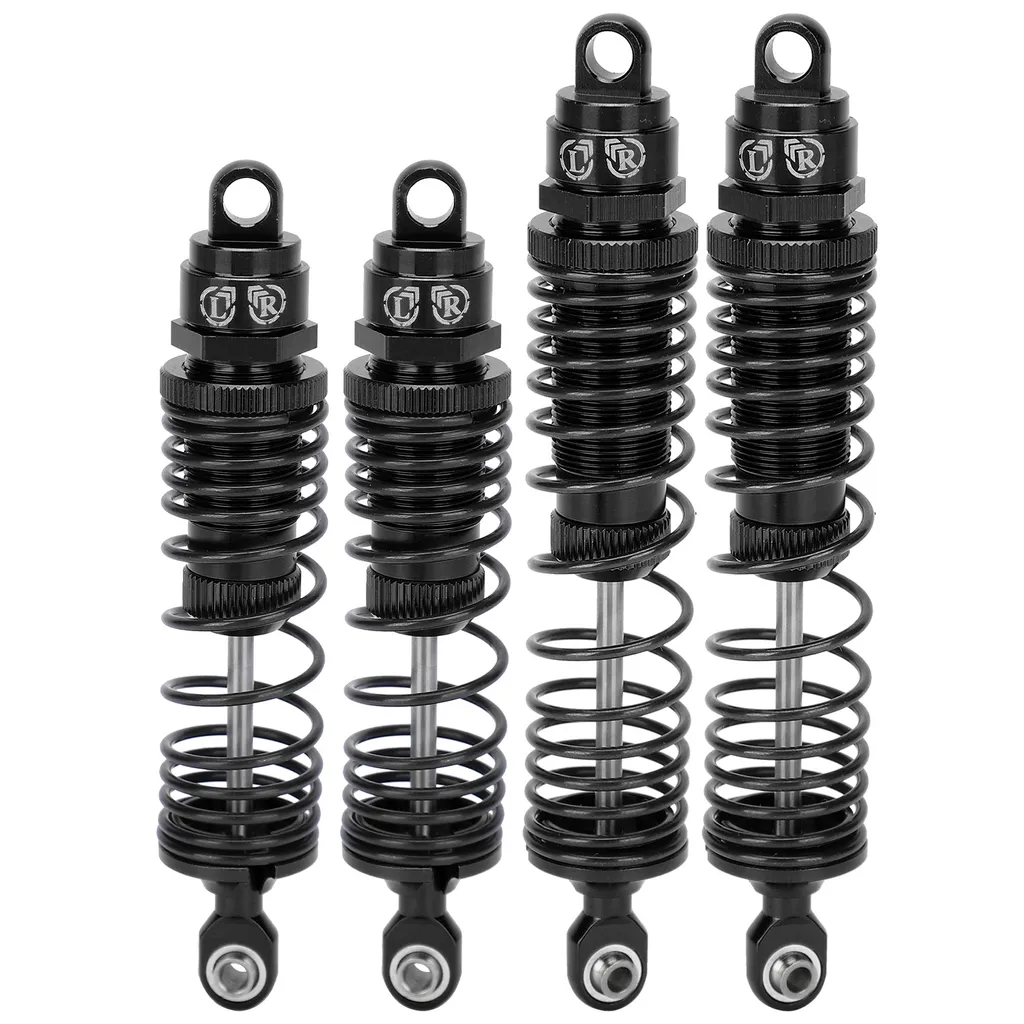 Dampers Métalliques Noirs Haute Résistance pour RC Traxxas Slash 1/10