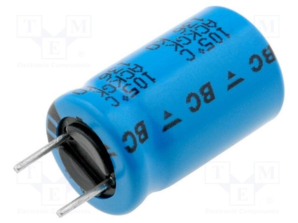 1x Kondensator: elektrolytisch geringe Impedanz 100uF THT 63VDC MAL213668101E3 El