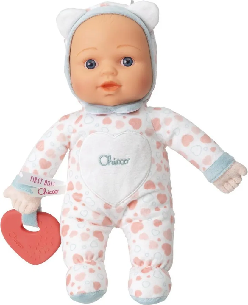 Poupée en Chiffon Chicco pour Bébé Doudou Souple et Éveil Sensoriel