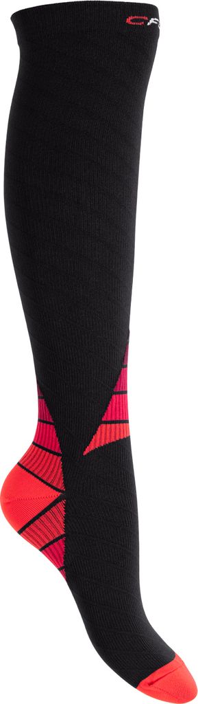 CFLEX Sportsocken für Männer und Frauen (1 Paar) Hohe Kompressionssocken - Schwarz Rot