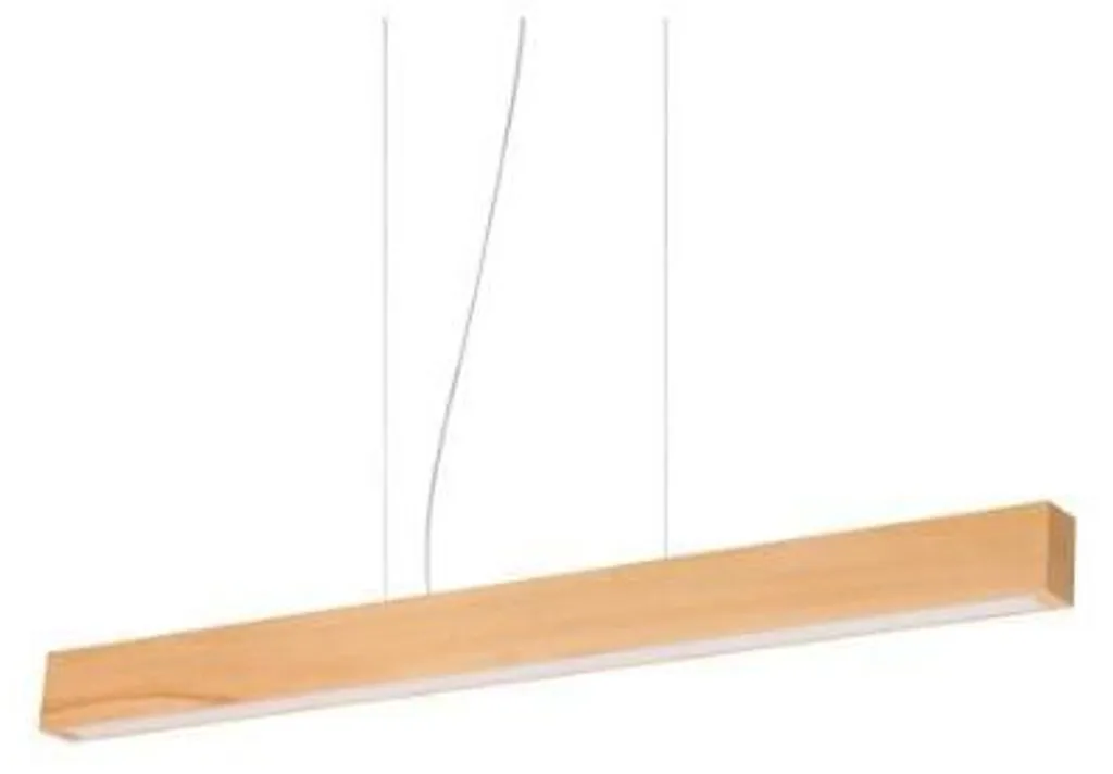 Suspension LED 37W Bois Marron 3000K Design Minimaliste et Craft