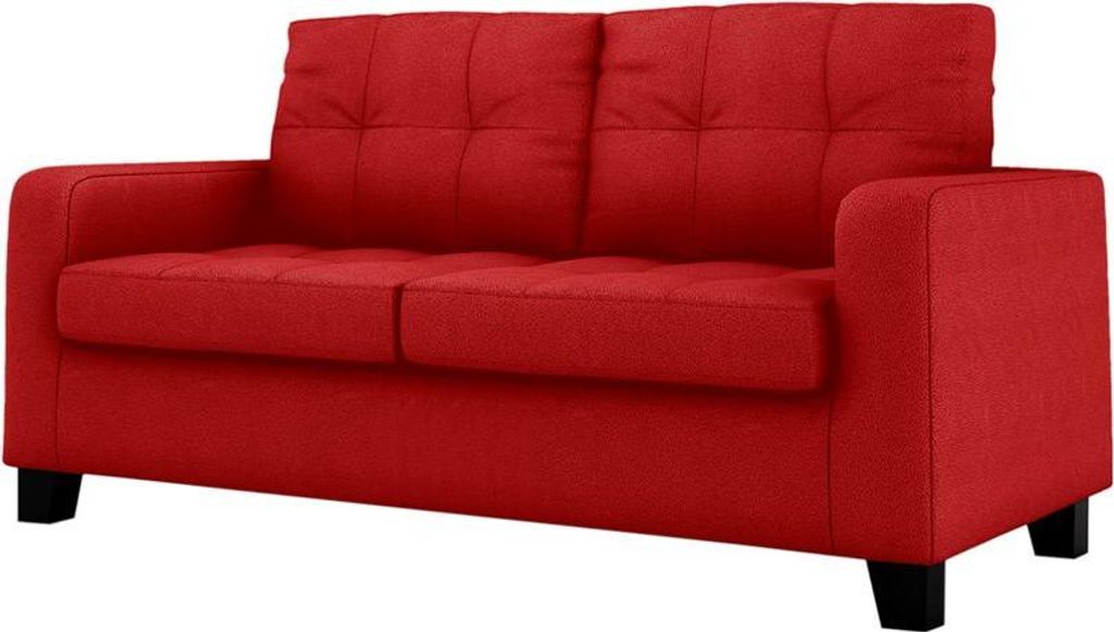 Zweisitzer-Sofa Gloss-Margo red