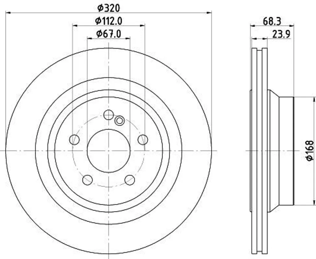 Supprimer vibrations freinage Mercedes : Disque de frein HELLA 4231112