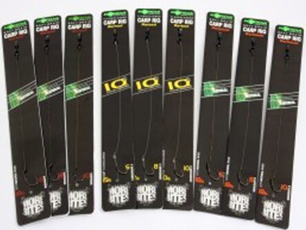 Korda READY-TIED CARP RIGS Karpfenhaken, Modell:Supernatural18lb – Wide Gape B 10
