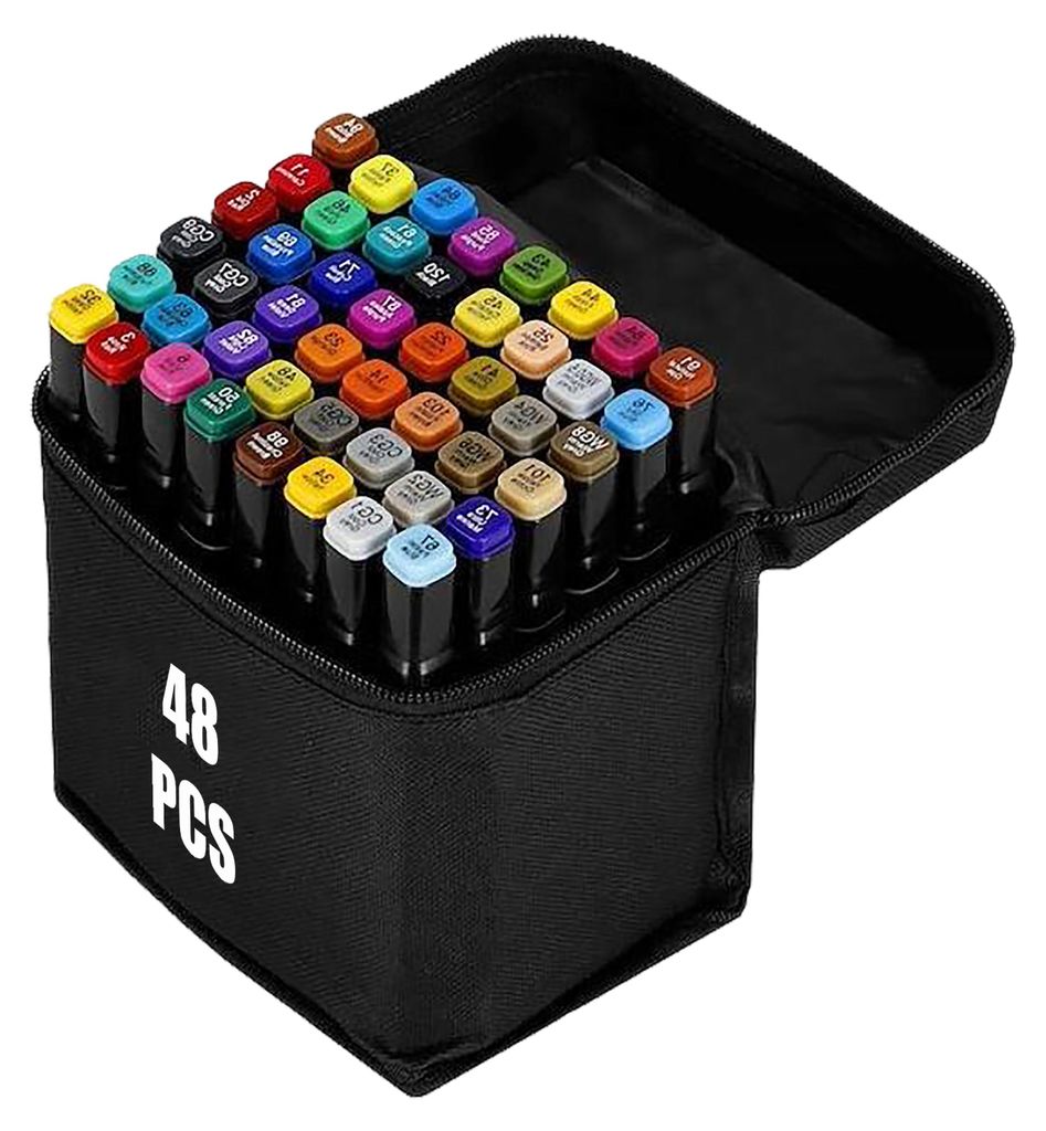 48 farebných graffiti skicovacích pier, mastné fixky, Obrázok produktu 