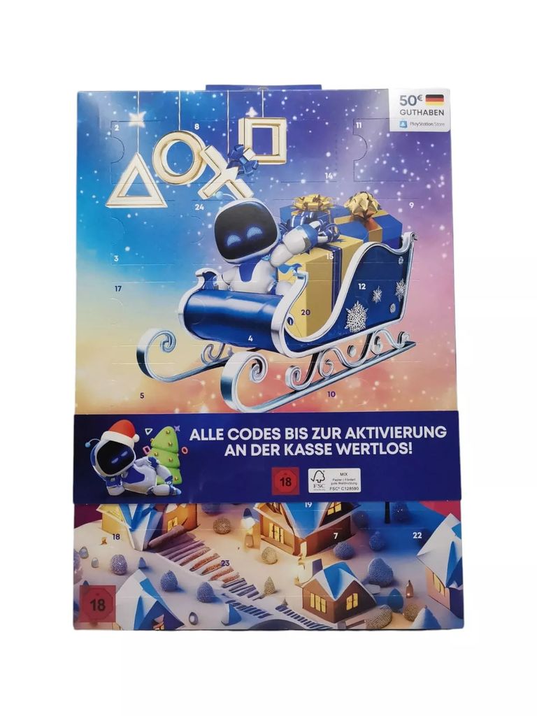 Adventný kalendár Sony Playstation 2024 PSN kredit 50 € + Obrázok produktu 
