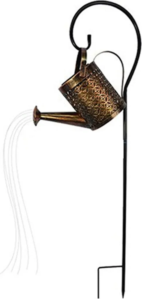 Lampe arrosoir solaire LED avec cascade lumineuse décorative pour jardin