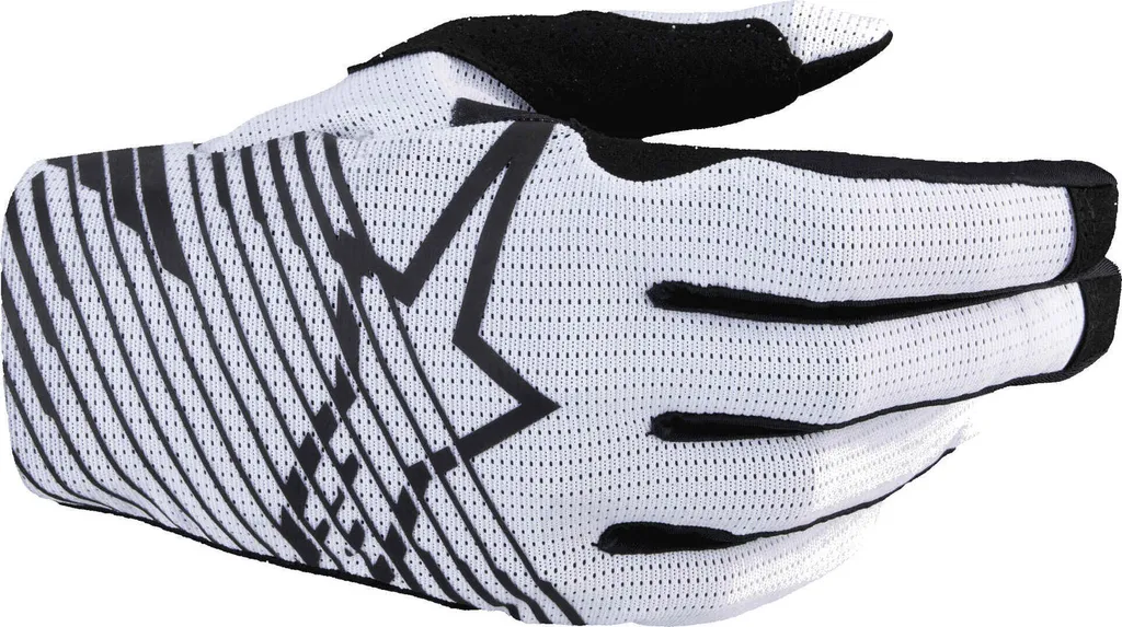 Gants de motocross Alpinestars Radar Pro blancs légers taille S