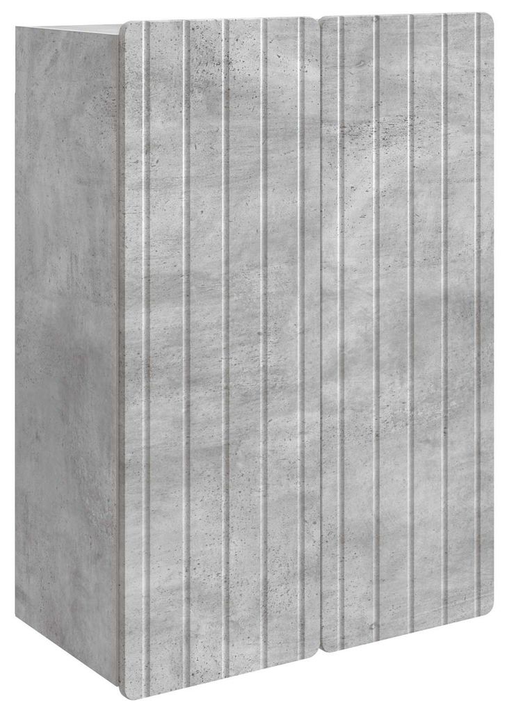 Wandschrank Betongrau 66 x 34,5 x 92 cm Holzwerkstoff