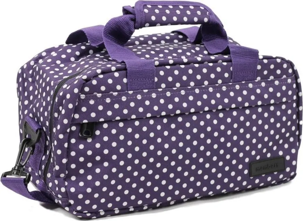 Borsa da cabina MEMBER'S SB-0043 - viola / bianco
