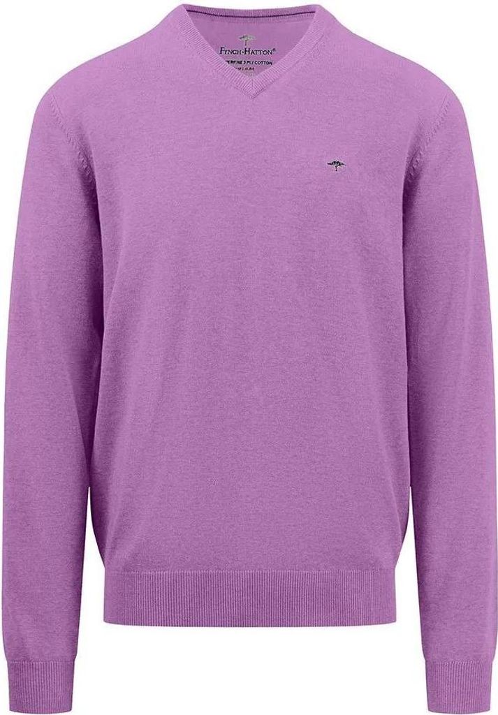 Fynch Hatton 1413211 Pullover Mit V-ausschnitt Lila M Herren Lila M