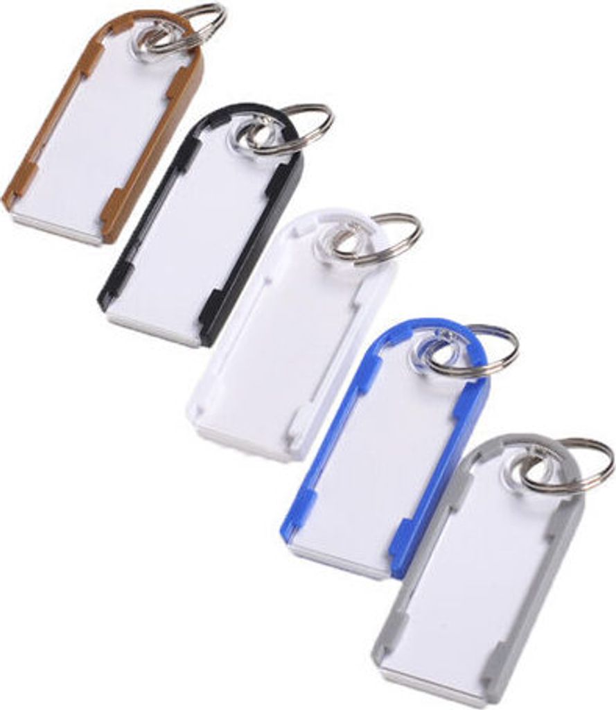10x Magnetische Schlüsselanhänger mit Schlüsselring verschiedene Farben