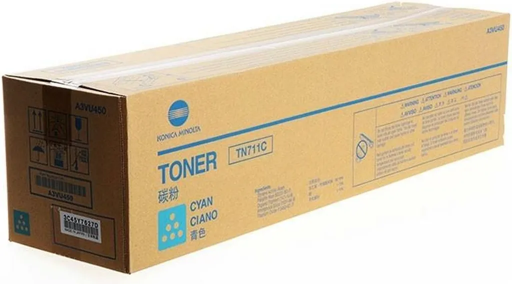 Ricambio Originale Konica Minolta TN-711C Ciano per Bizhub C654