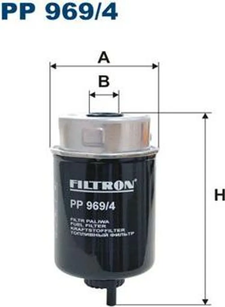 Filtre à gasoil pour Defender - FILTRON PP 969/4 haute capacité