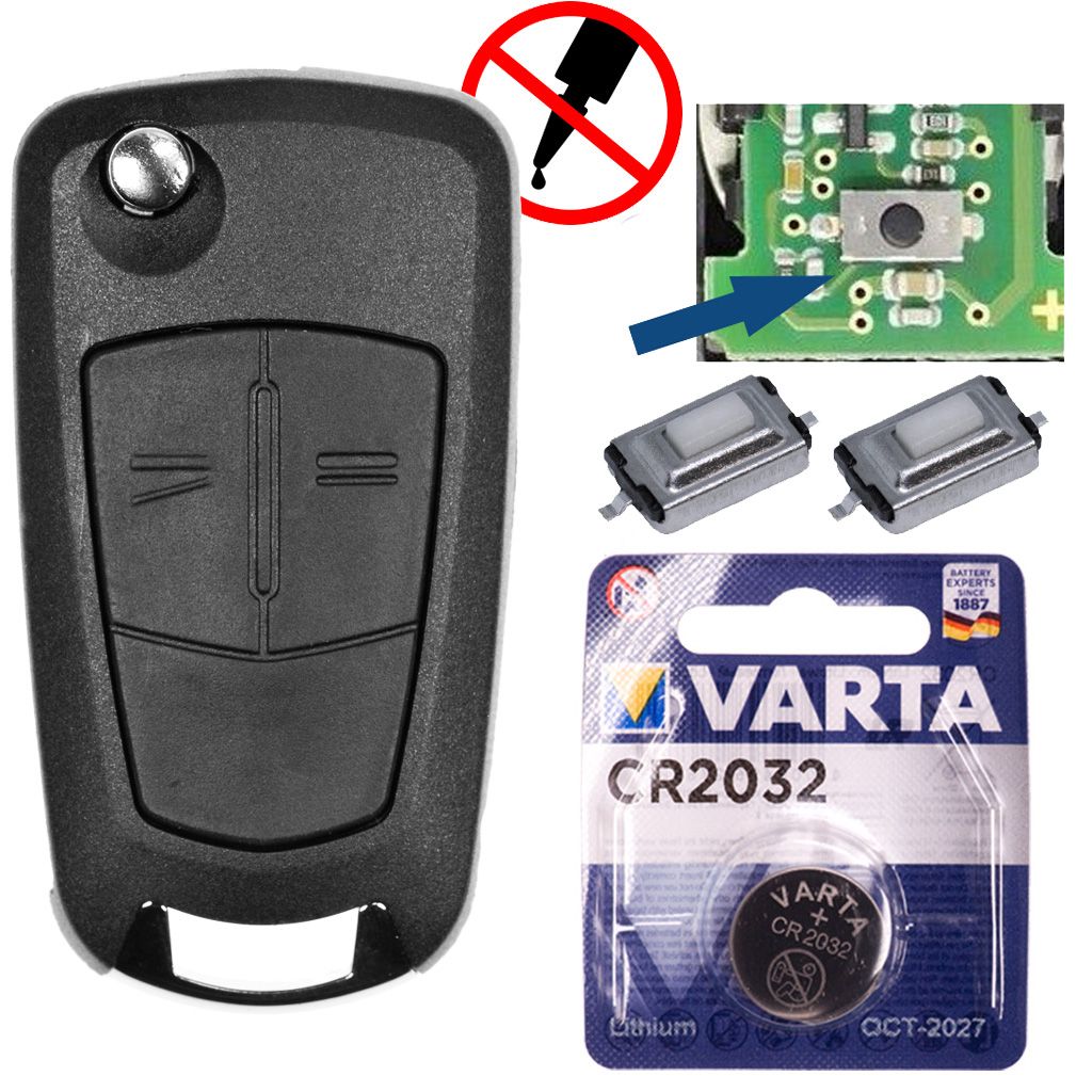 2 x Batterie VARTA CR2032 passend für Schlüssel Fernbedienung VW Skoda Seat  Audi Funkschlüssel: : Elektronik & Foto