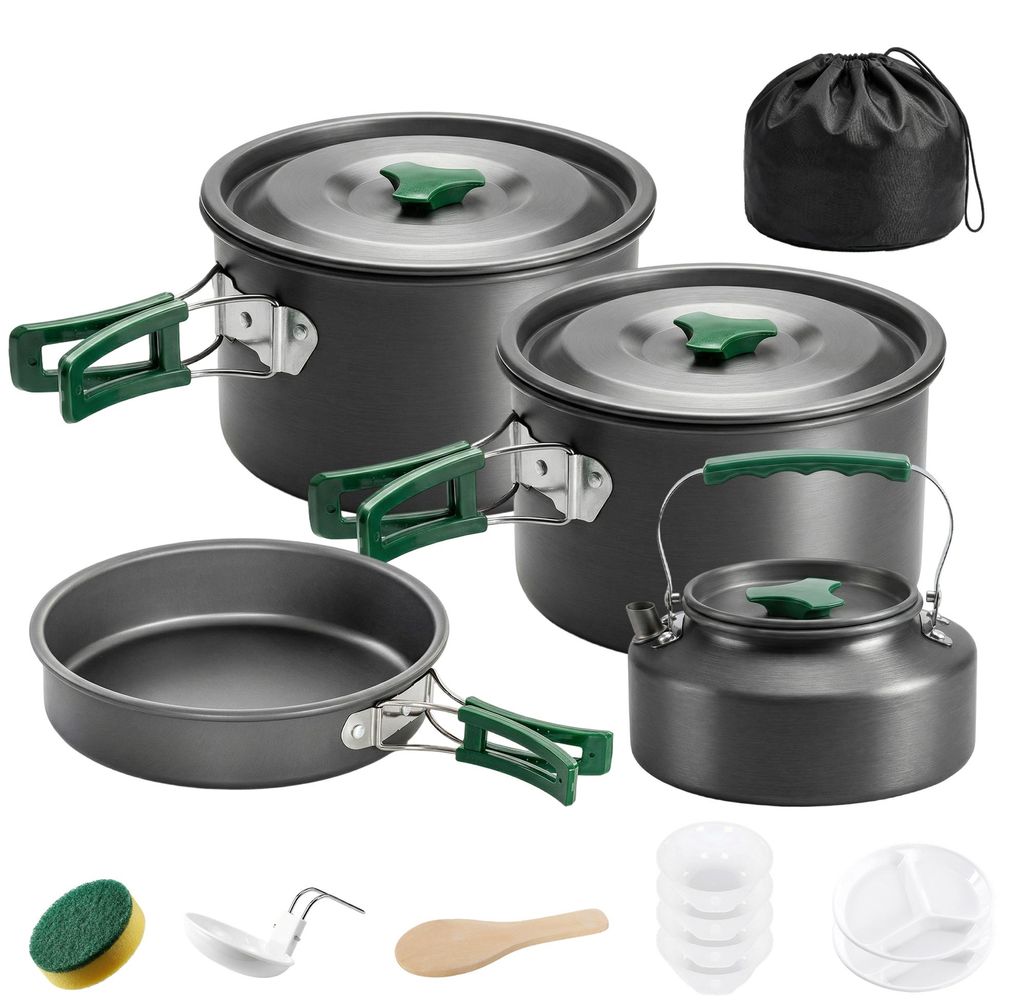 Outsunny Camping Kochgeschirr Set 5-teiliges Outdoor Produktbild 