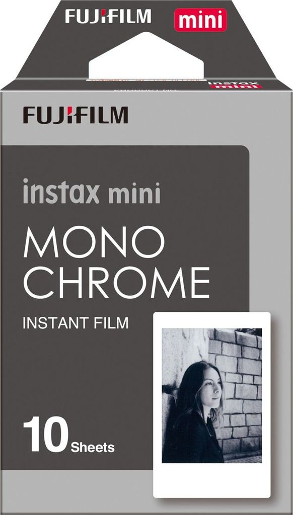 Fujifilm instax MINI Monochrome, 10 Stück(e), 48 g, 65 mm, Produktbild 