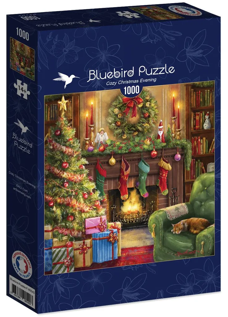 Puzzle de Noël 1000 pièces pour activité hivernale Soirée Bluebird