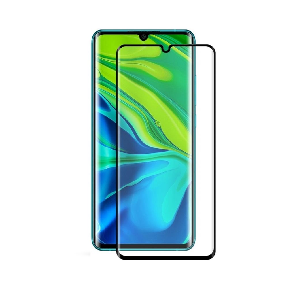 5x 9H Panzerglas für Xiaomi Mi Note 10 Lite FULL CURVED echtes Tempered Glass Displayschutz Panzerfolie Schutzfolie Panzerglas Schutzglas Displayglas
