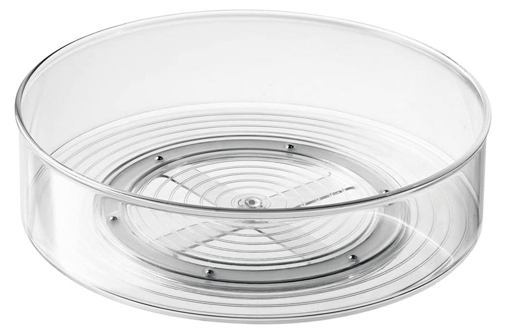 iDesign Kühlschrank Organizer, drehbarer Kunststoffbehälter, transparent, 29 x 9 cm