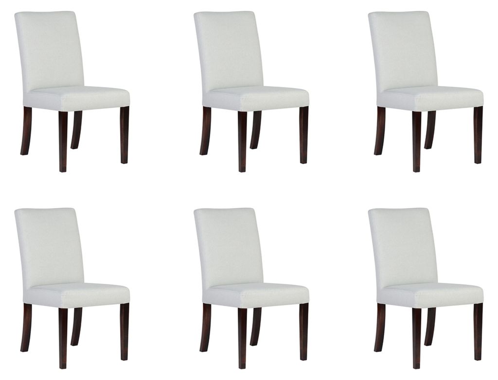 6x Stühle Stuhl Polster Design Lounge Club Sitz Lehn Garnitur Sessel Waskie Neu