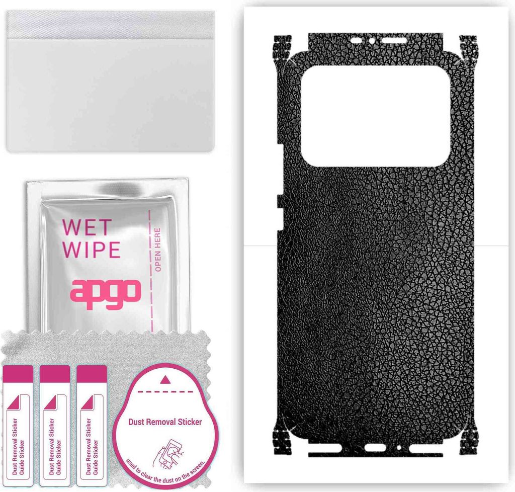 apgo Rückseite + Seiten Schutzfolie, Skin, kompatibel mit Xiaomi Mi 11 Ultra, Hinten Displayschutzfolie aus Vinylfolie, kratzfest, einfache Montag...