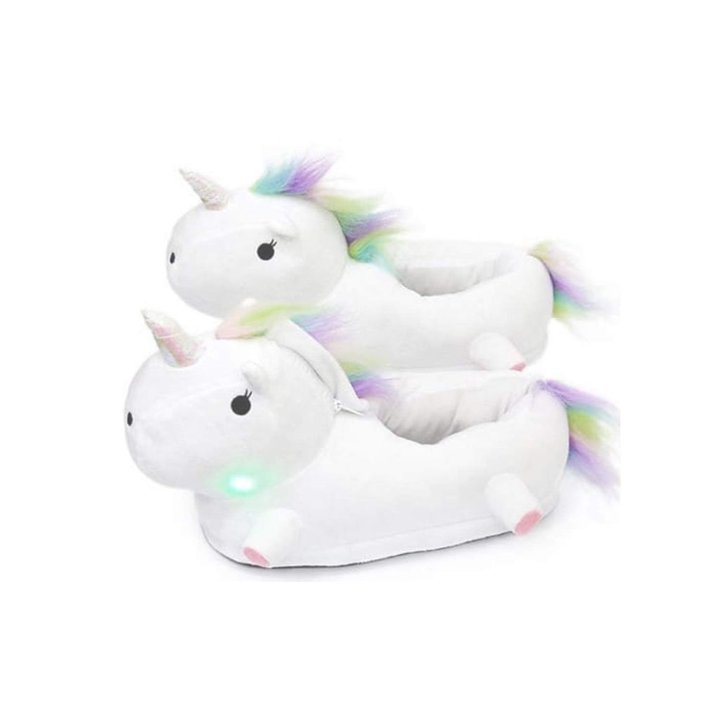 Zolta Plüsch Hausschuhe - Pantoffeln Damen mit Tiere - Flauschige kuschel Slippers - Lustige warme Puschen für Winter - ONE SIZE 36-41 - Einhorn ...