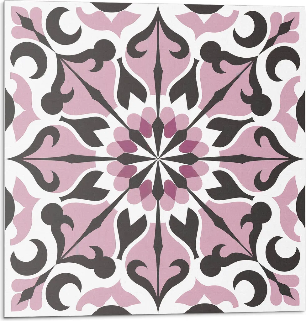 Pannelli Murali Decorativi Simmetrici - Motivi Vegetali 3D 50x50