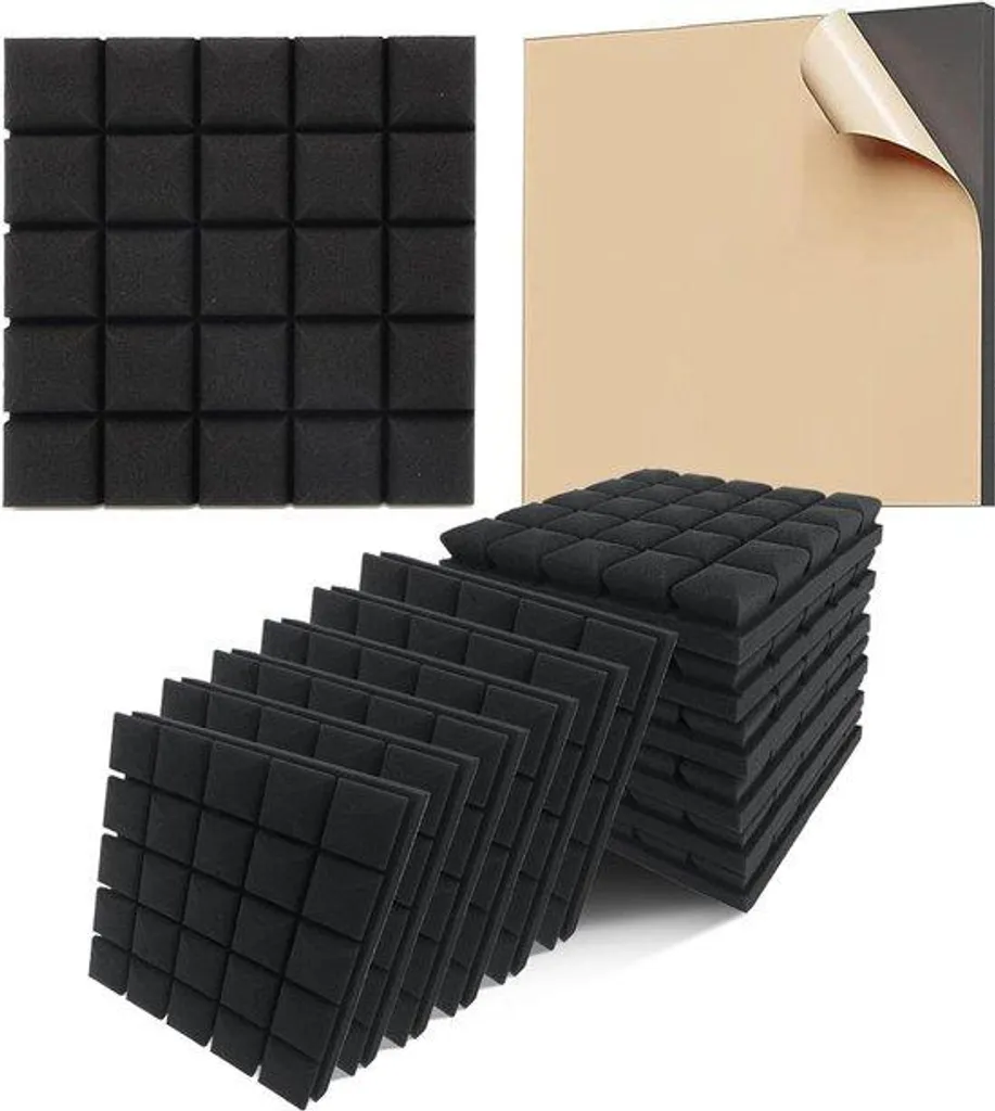 Mousse de studio haute densité 5cm épaisseur insonorisante - Pack 12