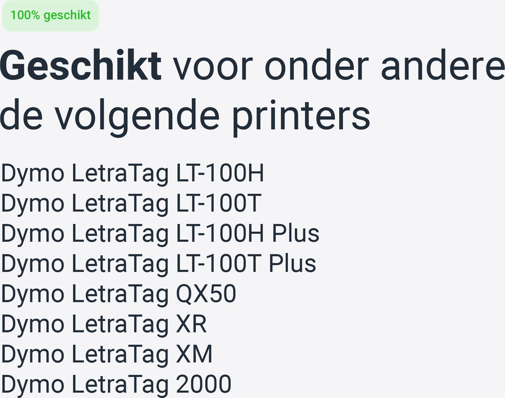 Dymo kompatibles Letratag 91202 (S0721620) Band, schwarz Produktbild 4
