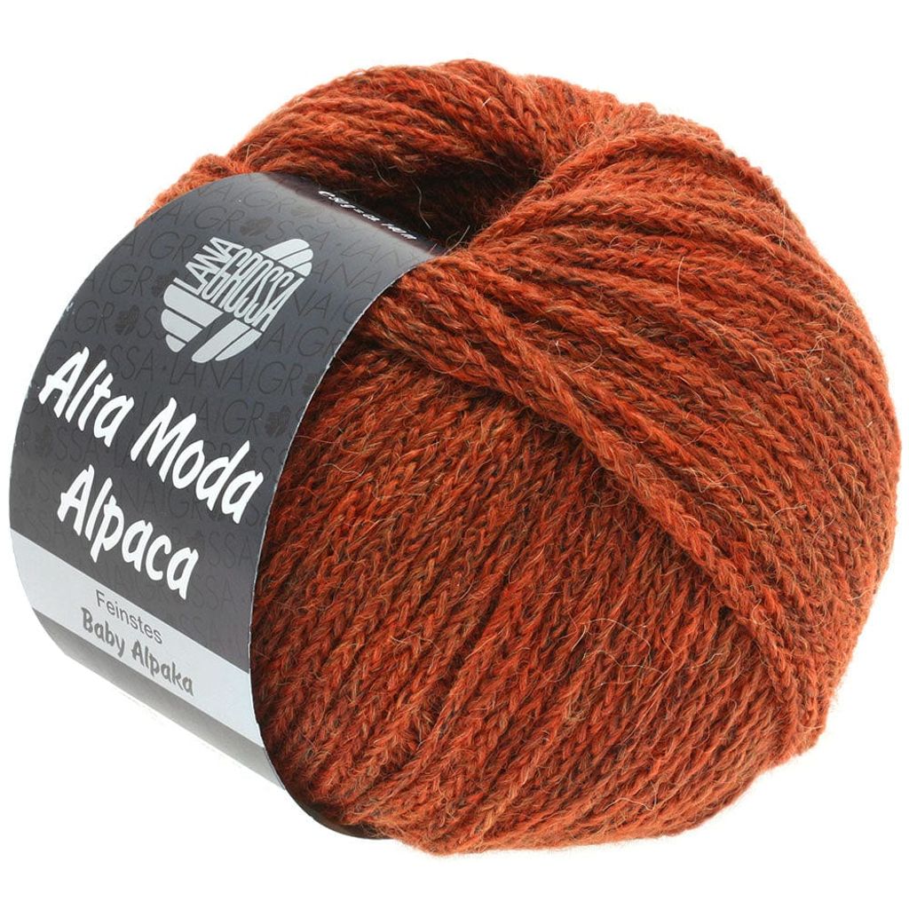 Lana Grossa - Alta Moda Alpaca 0051 rotbraun meliert