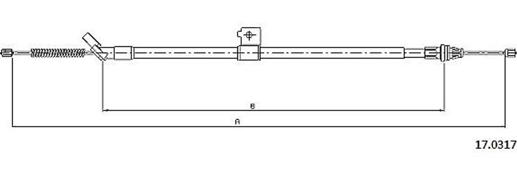 METZGER Handbremsseil Seilzug Feststellbremse für NISSAN JUKE (F15) Hinten Rechts 17.0317