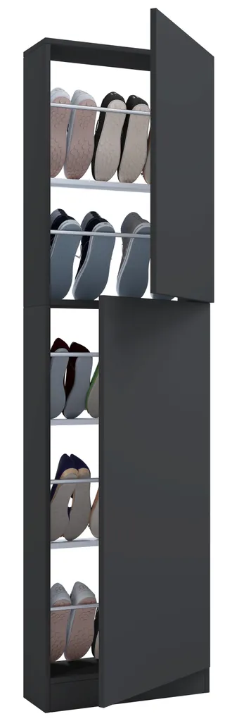 Rangement Chaussures Mural Fulisa XL Bois - Fini le Désordre dans l'Entrée