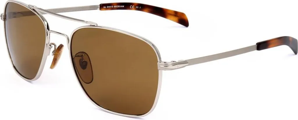 Lunettes de soleil David Beckham 7019_S 010 Monture Argent et Verres Gris