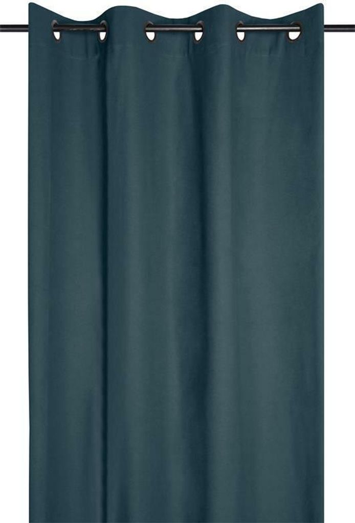 STOF | Gardinen - DUO - 135x240 cm - Kobaltblau - Hochwertige Baumwolle - Halbtransparent und Elegant