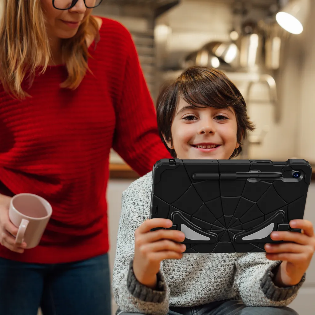 Coque robuste pour tablette Samsung Galaxy Tab S9 FE avec support noir - 7