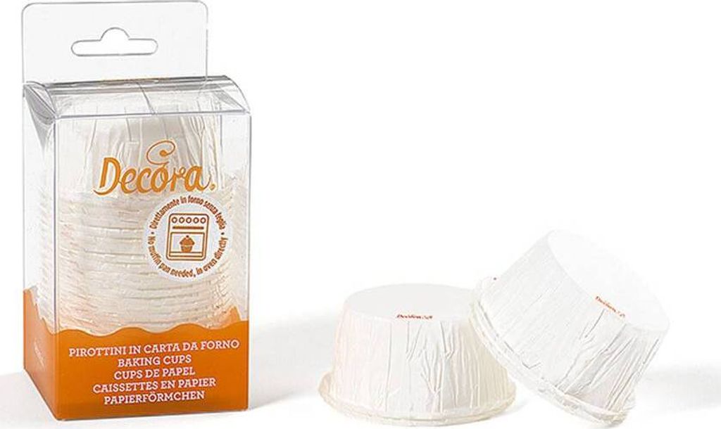 Košíčky na muffiny 25ks biele - Decora Obrázok produktu 