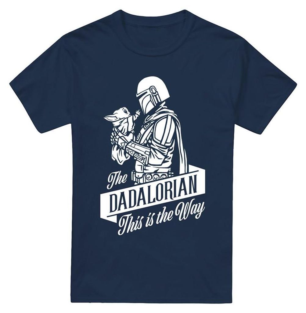 Star Wars - "Dadalorian" T-Shirt für Herren, Vatertag TV33924 (5XL) (Marine)