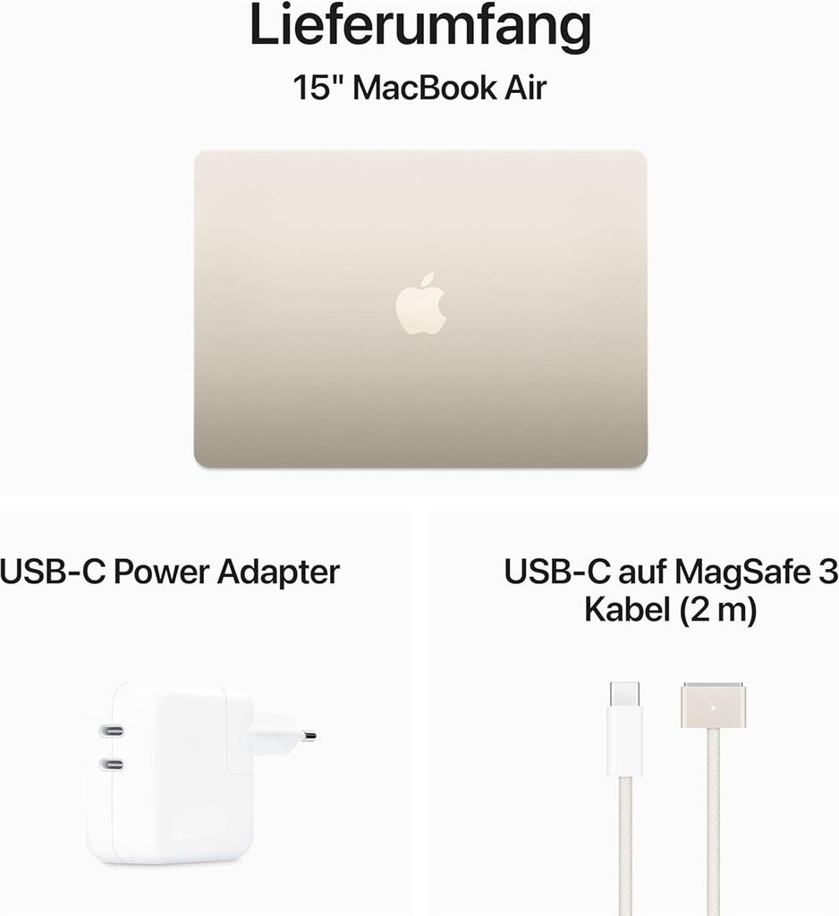 Apple MacBook Air (15") M3 8/10-Core/16GB/512GBSSD/Polarst. Obrázok produktu 10