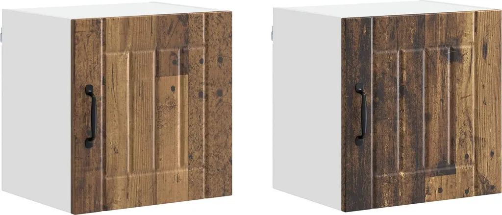 Armadietto Cucina vidaXL 40cm Legno Recupero - Set 2 Pezzi Fai-da-te