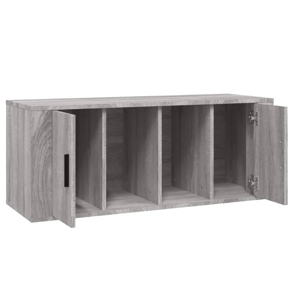 Supporto TV Grigio Sonoma 100x35x40 - Setup Gaming e Multimedia - 4