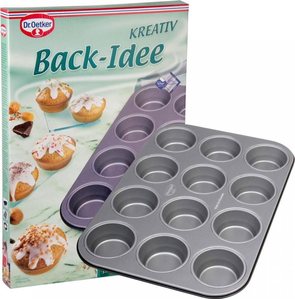 Dr. Oetker Muffinvorm, 12 stuks, antiaanbak bakplaat voor Productafbeelding 