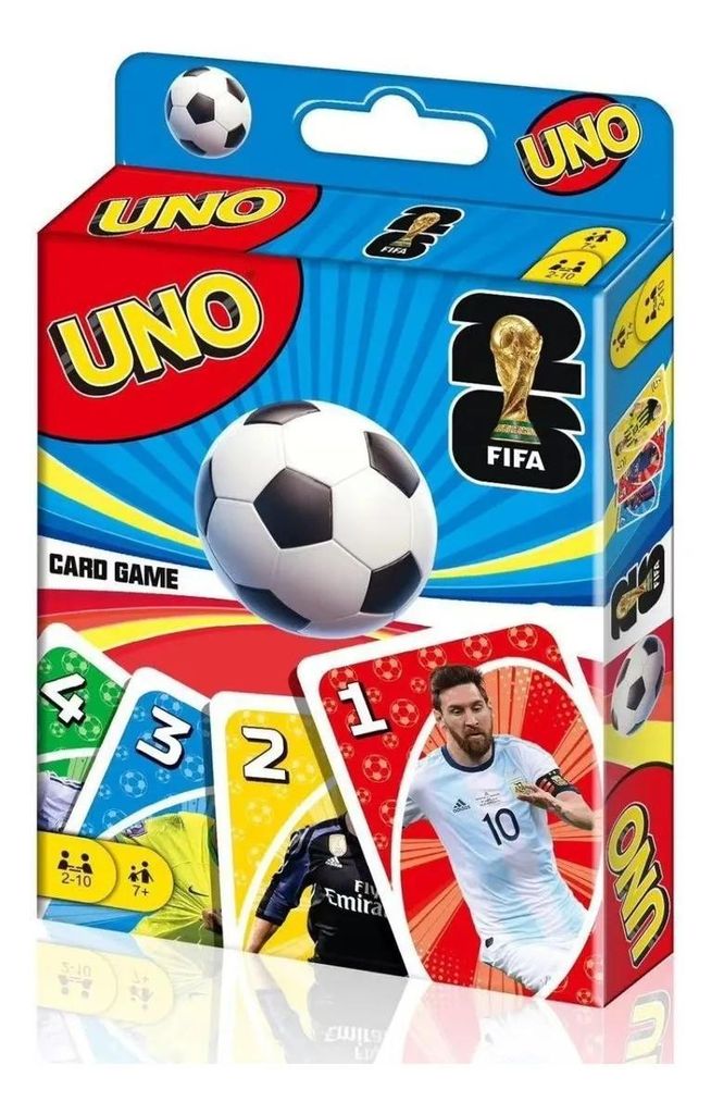 UNO FIFA Karetní Hra Fotbalové Mistrovství Světa Rodinný Obrázek produktu 