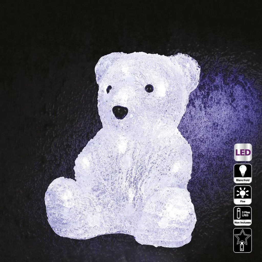 LED-Figur für Außenbereich, Bär aus Acryl, 16 LED Produktbild 